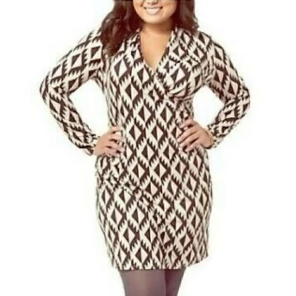 J. Jill Geo Midi Stretch Knit Dress